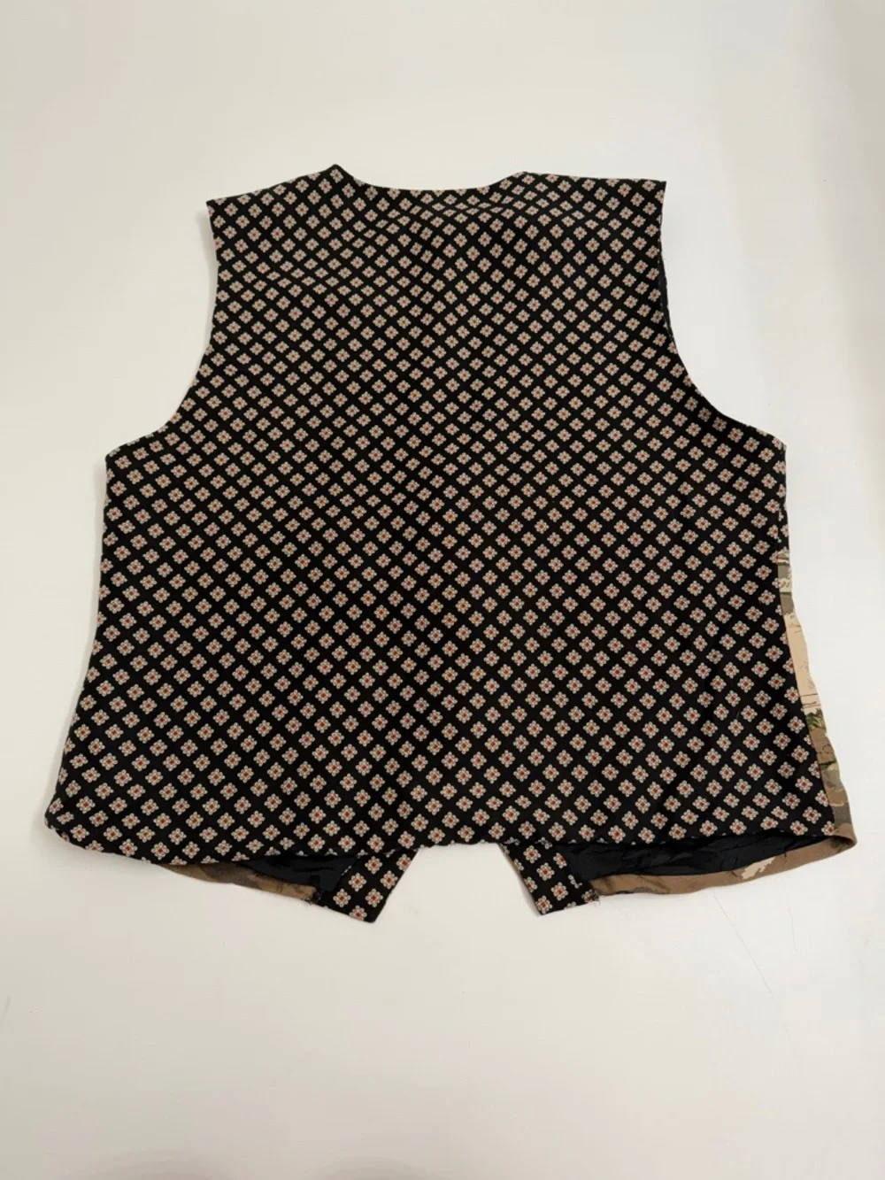 Vintage Koret Equestrian‎ Print Button-Front Vest Cottagecore Western Size 14